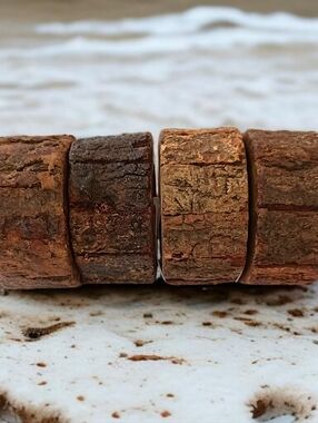 4 Natural Wood Bark Live Edge Napkin Rings Rustic Farmhouse Party Events Cabin